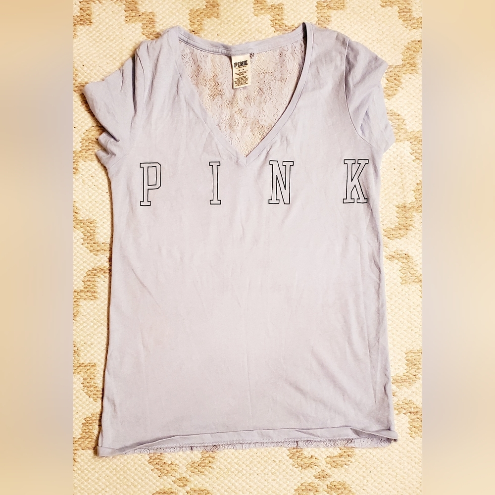 Pink lace cotton top